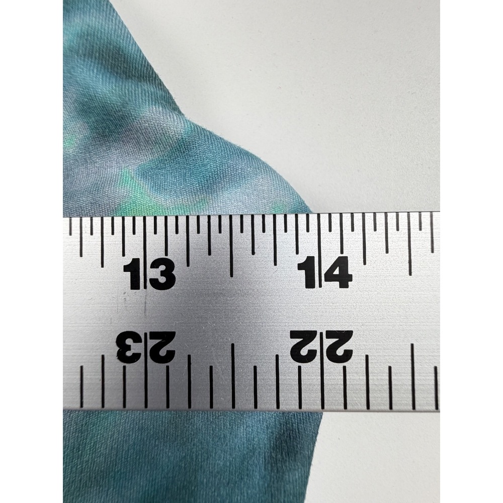 Athleta Conscious Crop Bra Womens Small Petite Blue Green Tie Dye Racerback A-C - Picture 6 of 10